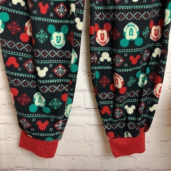 Fleece Mickey Holiday Jogger Style Pants - Picture 4 of 11